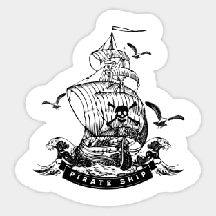 Pirate ship gift Sticker